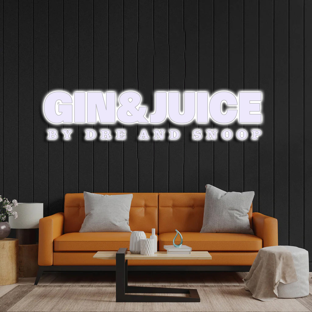 GIN & JUICE - Premium Neon Artwork