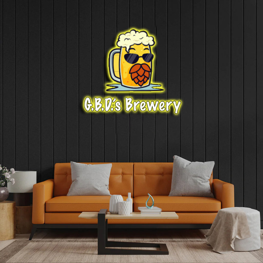 G.B.D.'s Brewery - Premium Neon Artwork