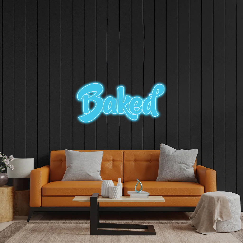 Clean Af + Budget + Baked + DM - Premium Neon Artwork