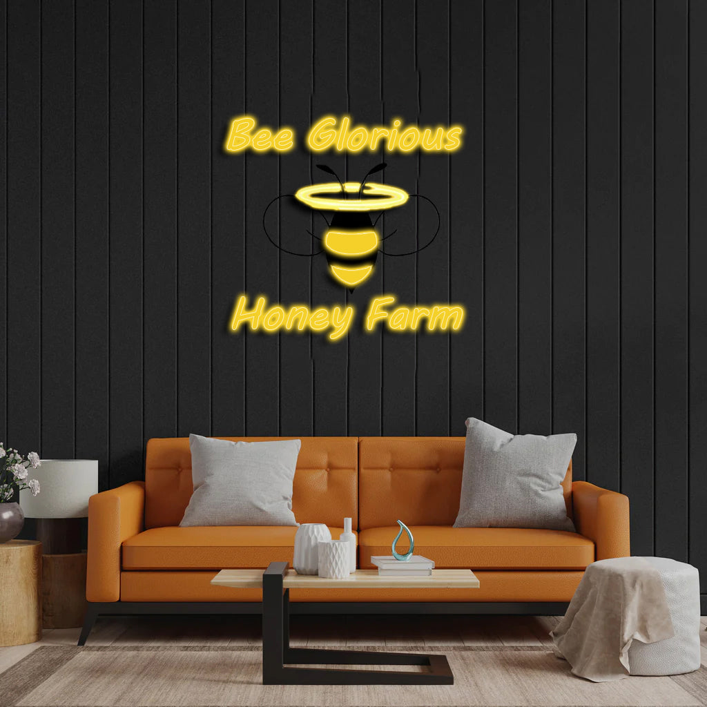 Bee Glorious - Premium Neon Artwork