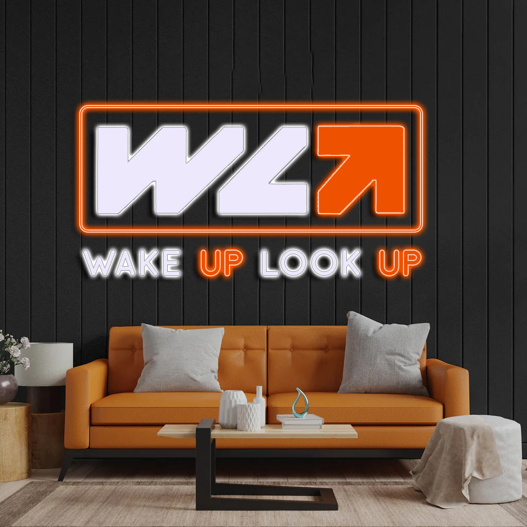 Wake Up Look Up 1 - Premium Neon Artwork