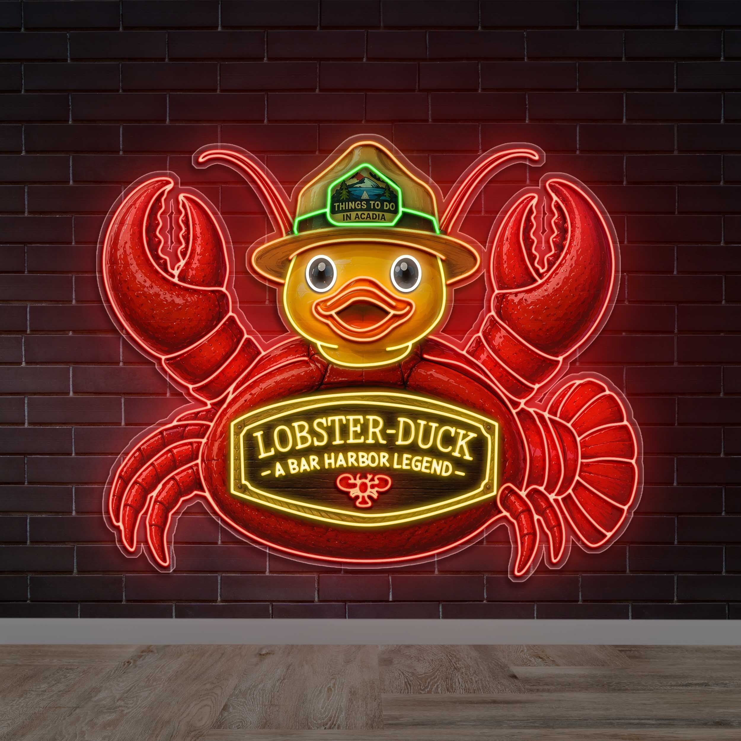 LOBSTER-DUCK - Premium Neon Artwork