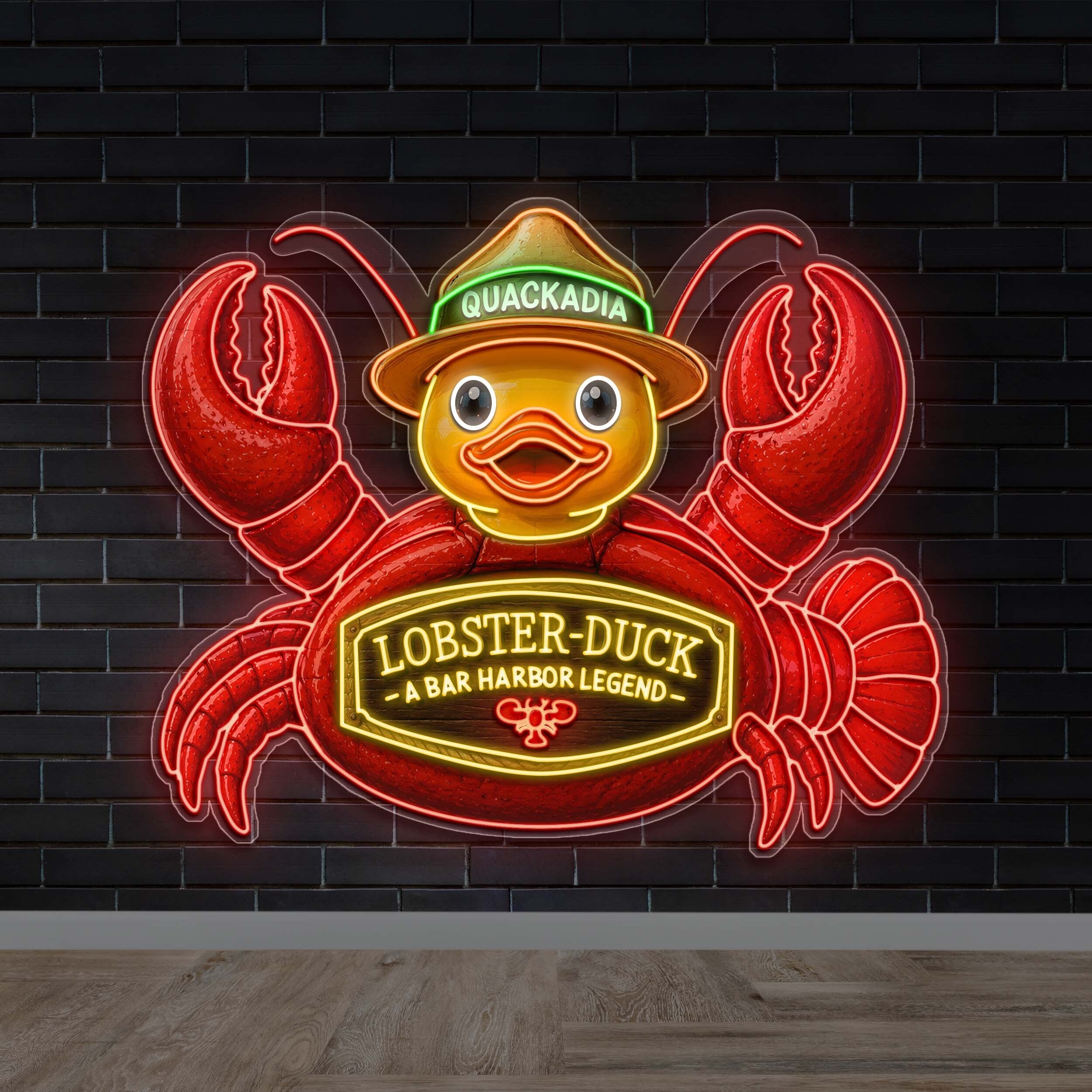 LOBSTER-DUCK | 2nd version - Premium Neon Artwork