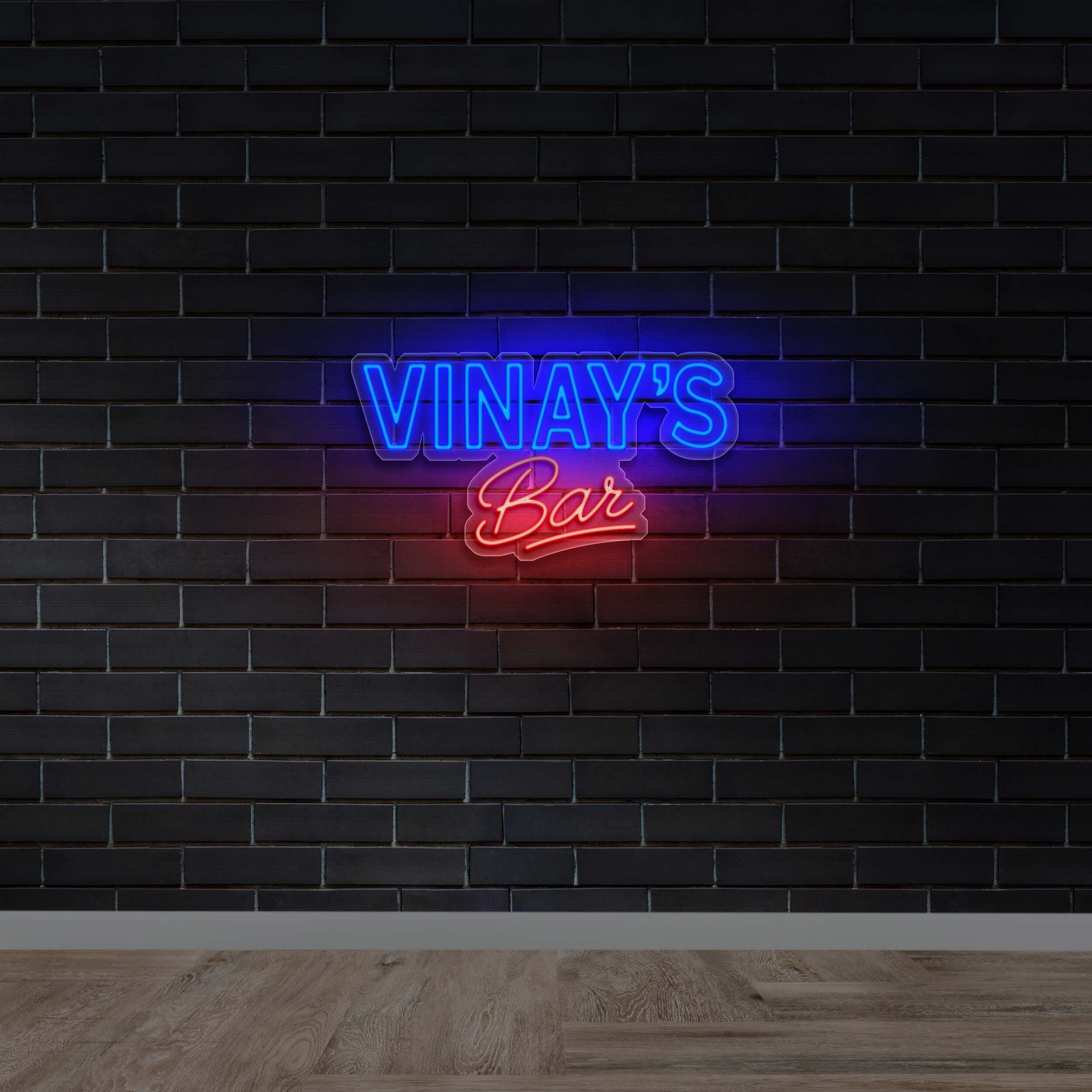 VINAY'S BAR - Premium Neon Artwork