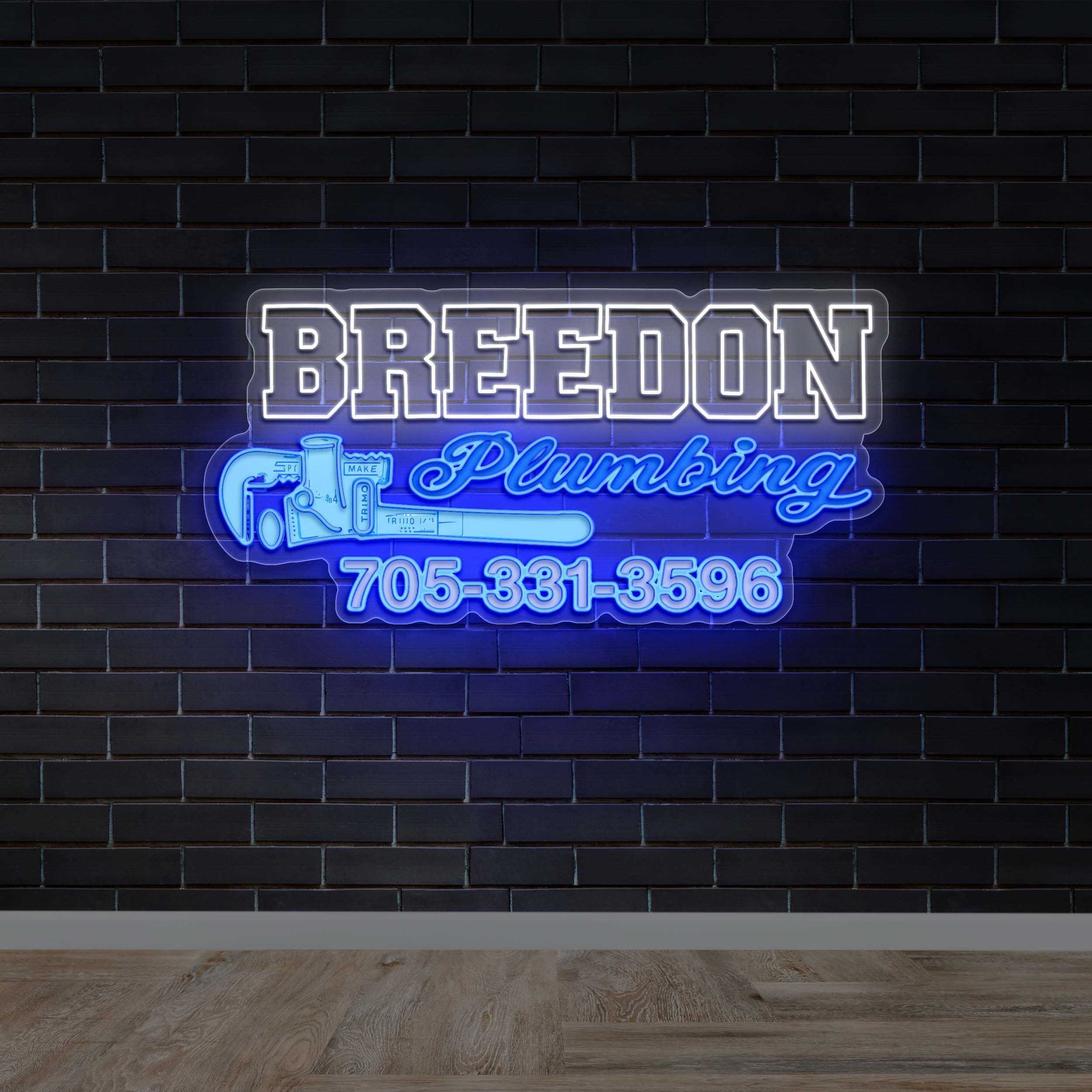 BREEDON PLUMBING - Premium Neon Artwork