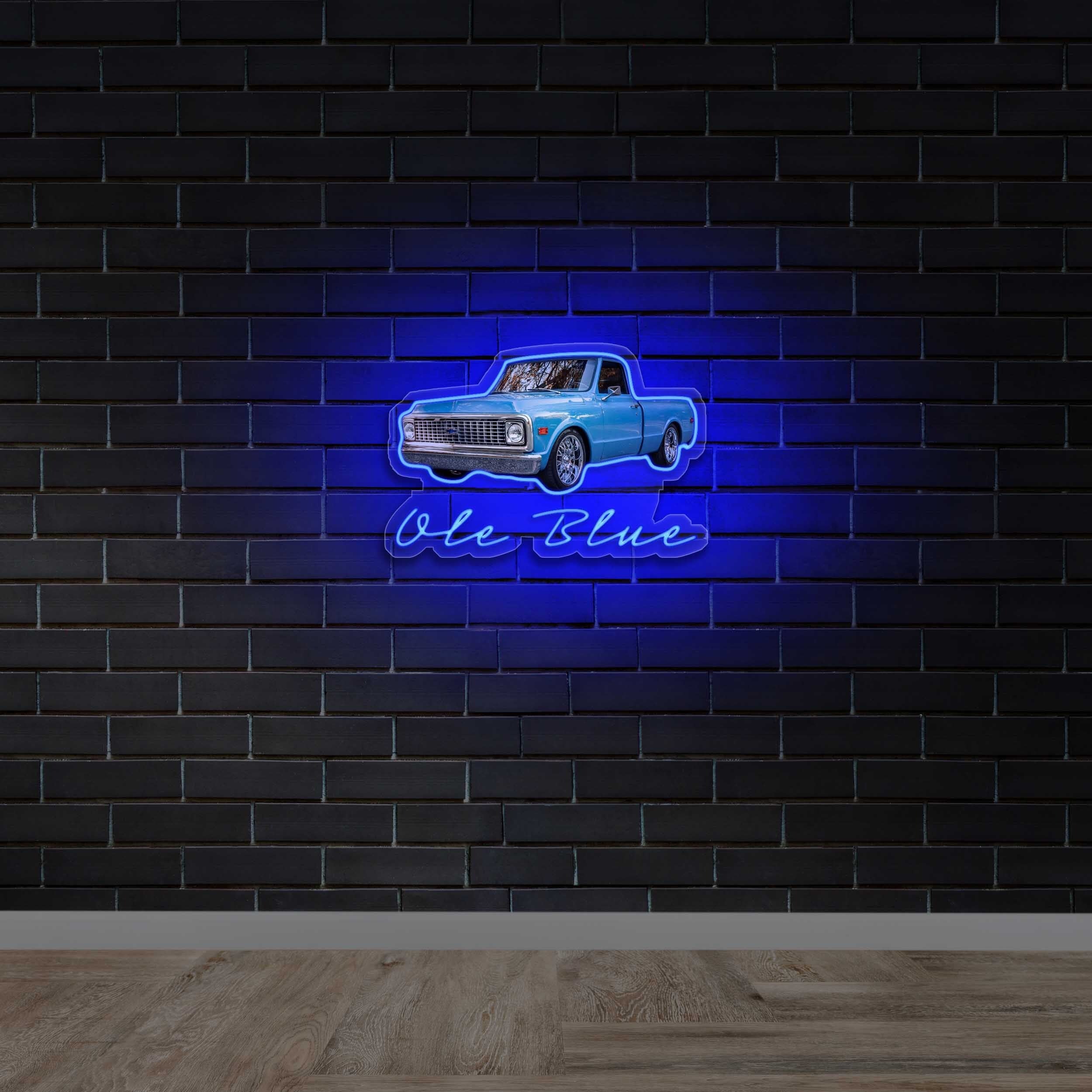 Ole Blue - Premium Neon Artwork