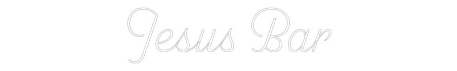 Custom Neon: Jesus Bar
