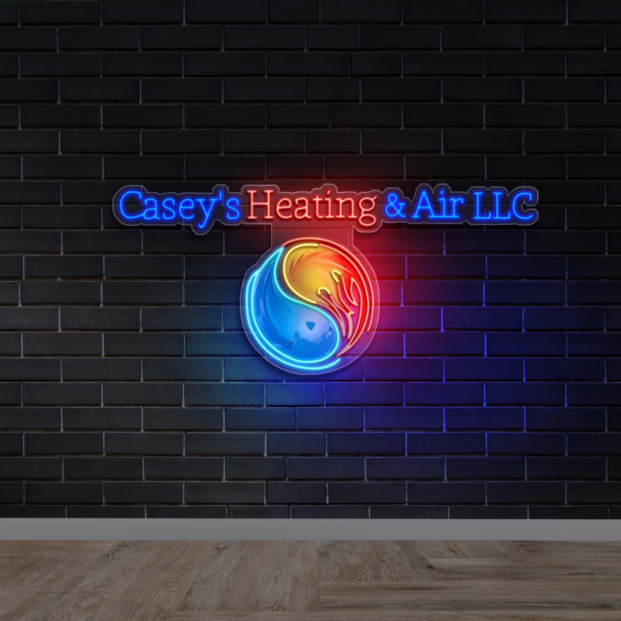 Casey's Heating and Air - Premium Neon Artwork