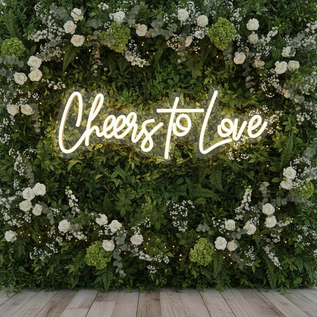 Cheers to Love Wedding LED Neon Sign