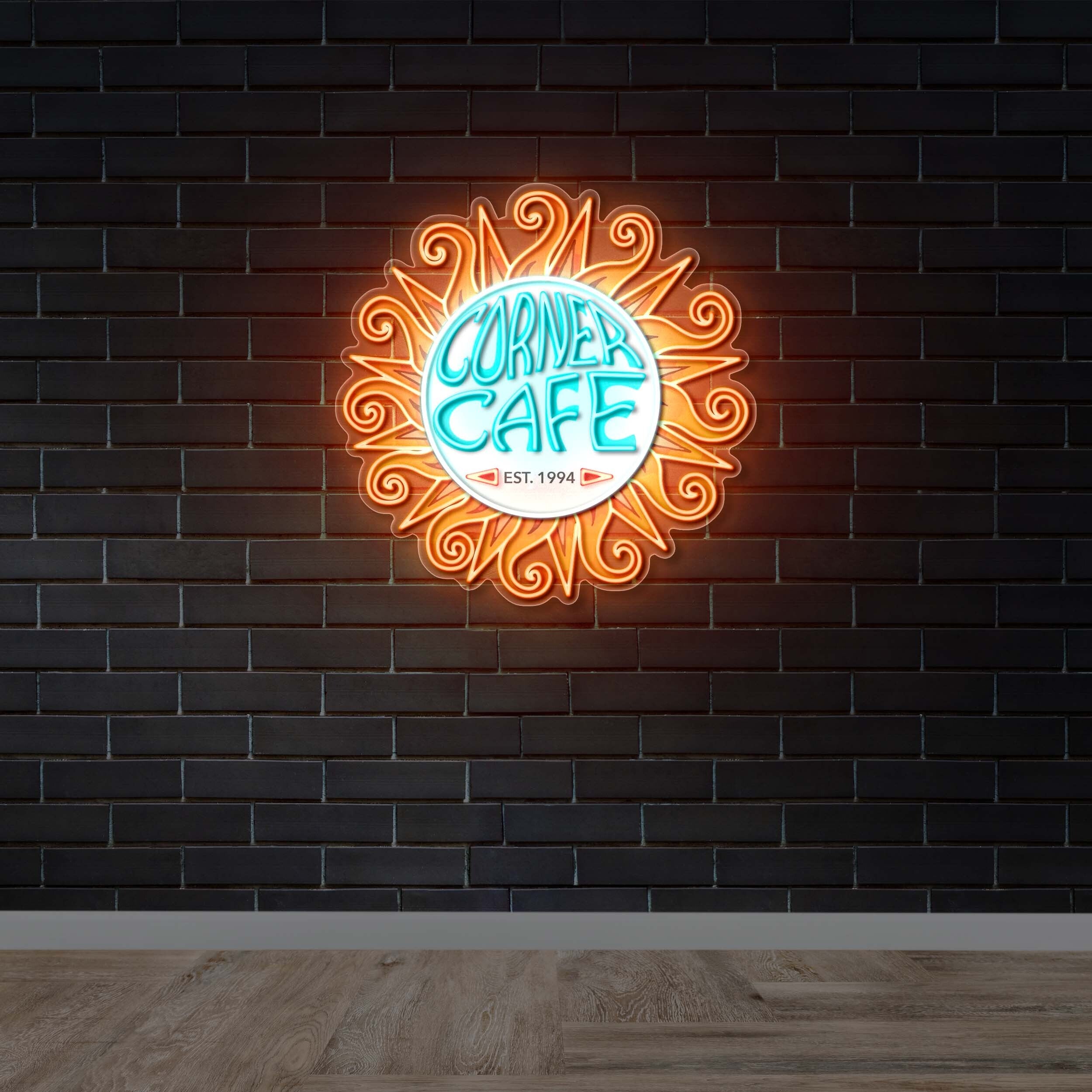 CORNER CAFE - Premium Neon Artwork