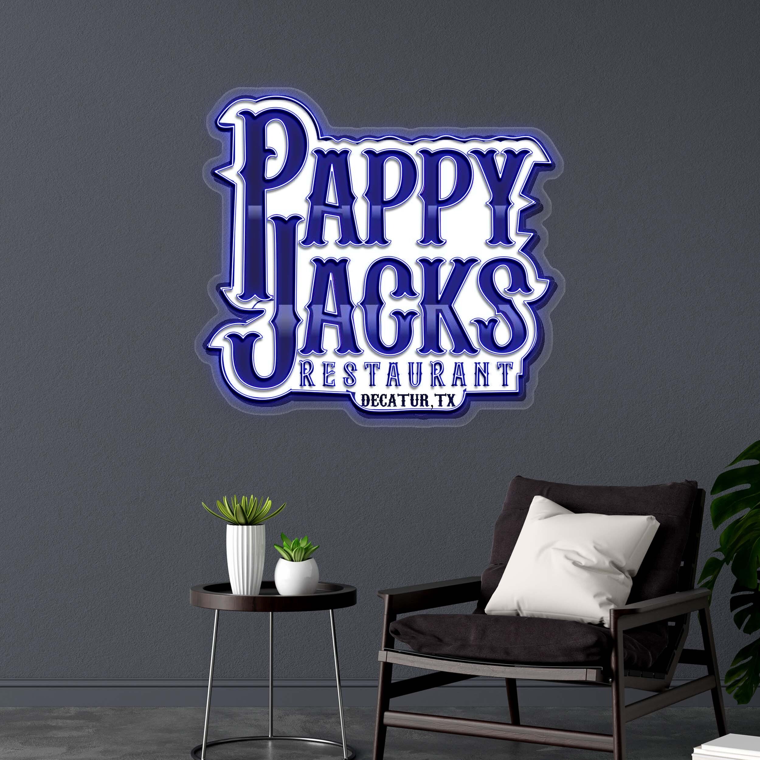 PAPPY JACKS RESTAURANT - Premium Neon Artwork