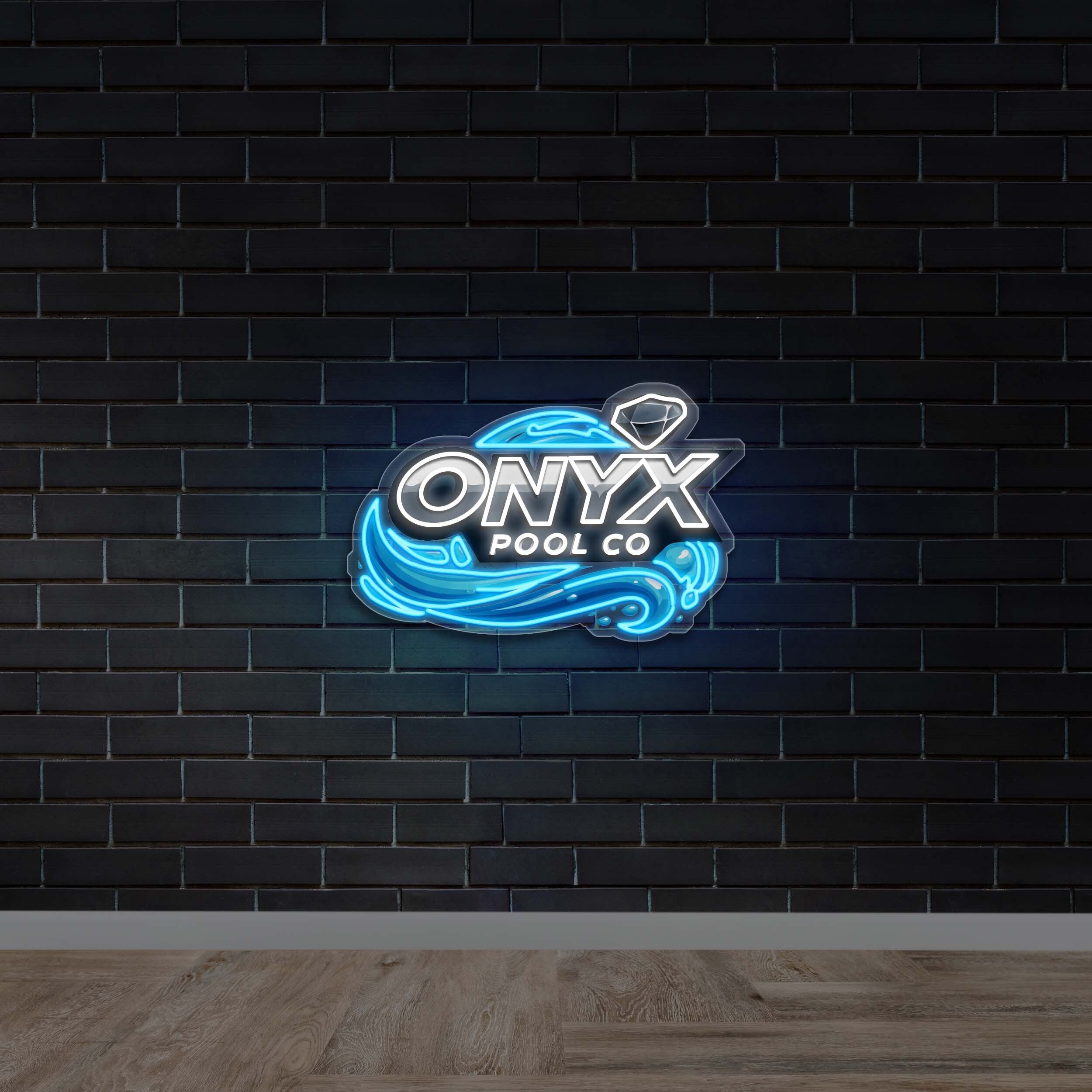 ONYX Pool Co - Premium Neon Artwork