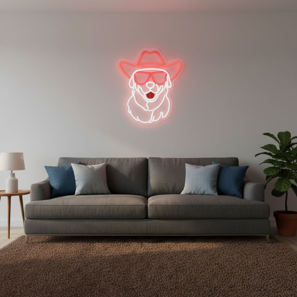 Cool Dog Home Decor LED Neon Sign