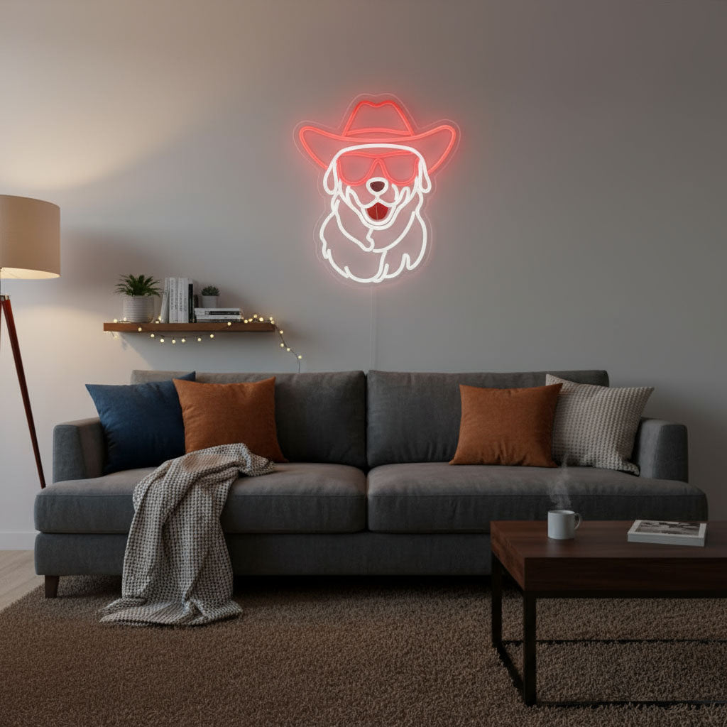 Cool Dog Home Decor LED Neon Sign