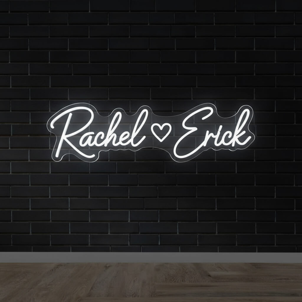 Custom Couple Name Wedding Neon Sign