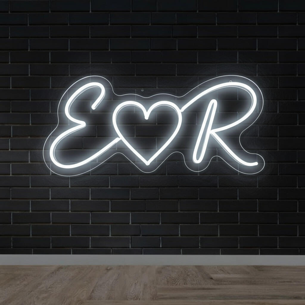 Custom Initials Wedding Neon Sign