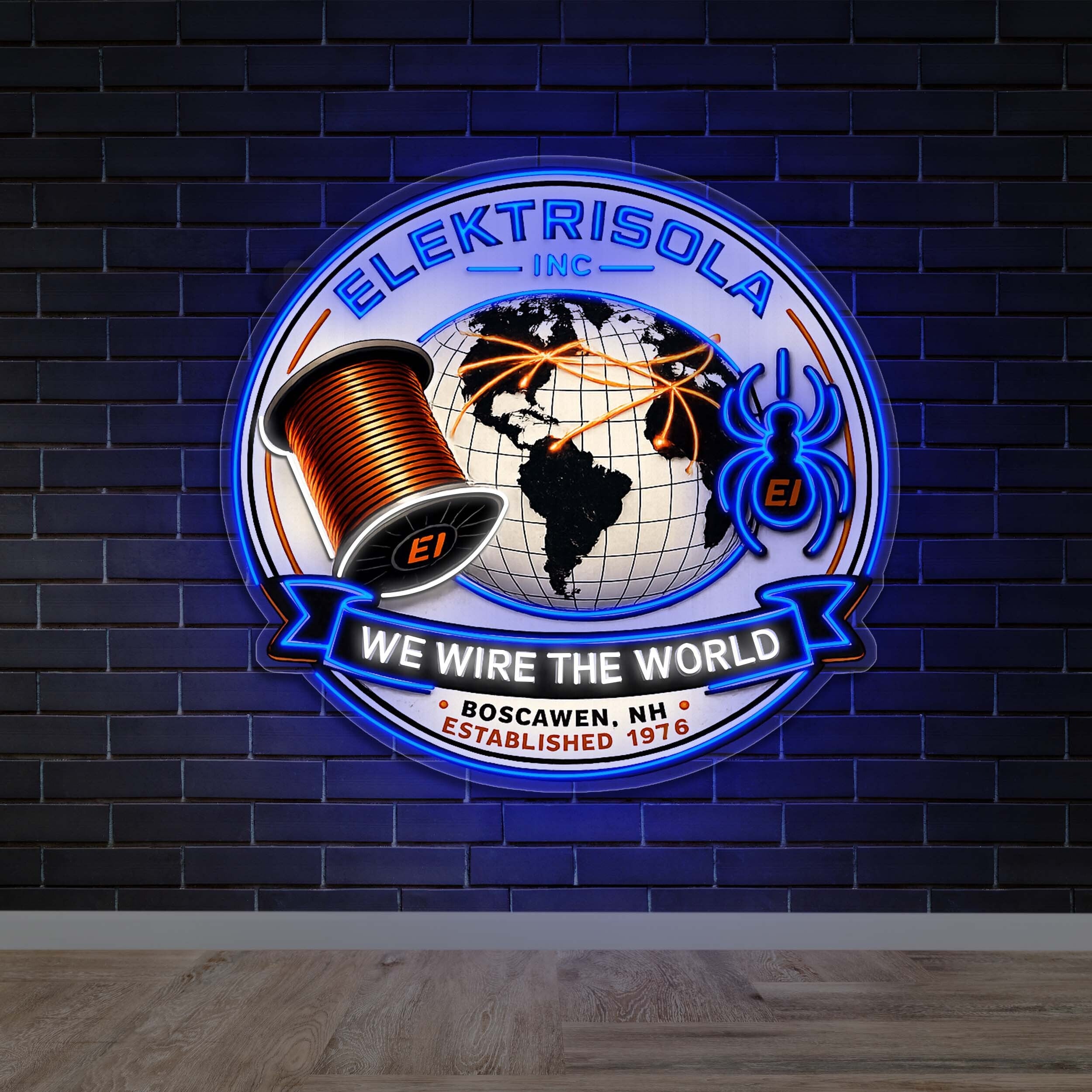 ELEKTRISOLA INC WE WIRE THE WORLD -
Premium Neon Artwork