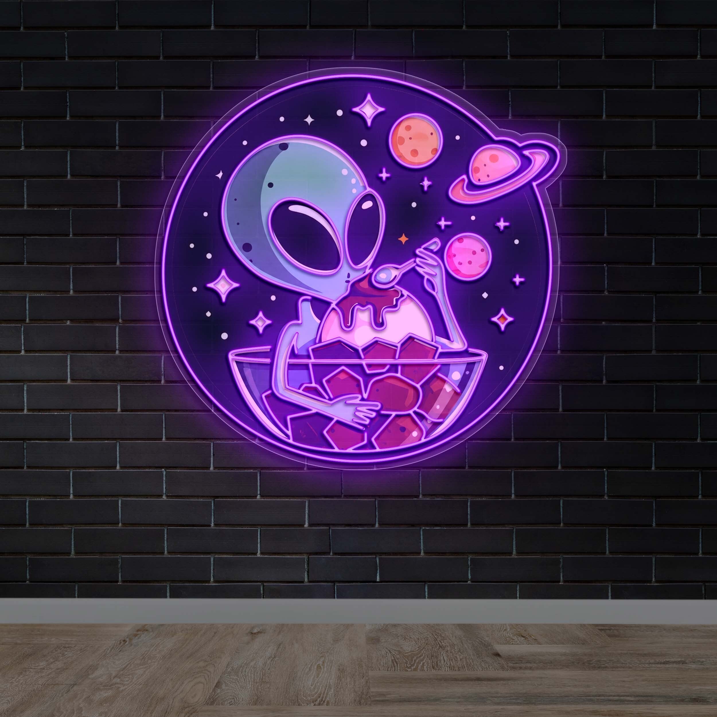 Alien cup - Premium Neon Artwork