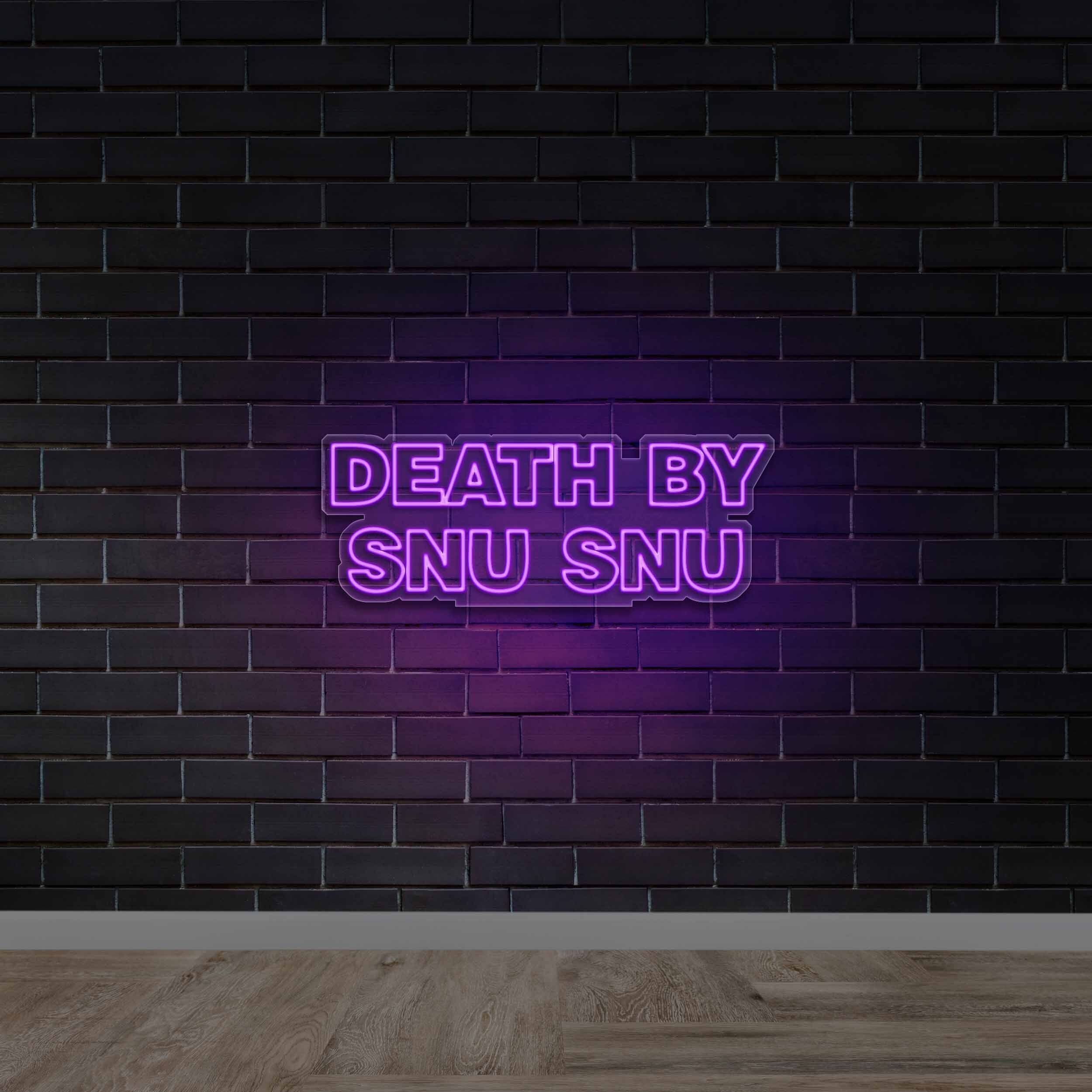 DEATH BY SNU SNU - Premium Neon Artwork