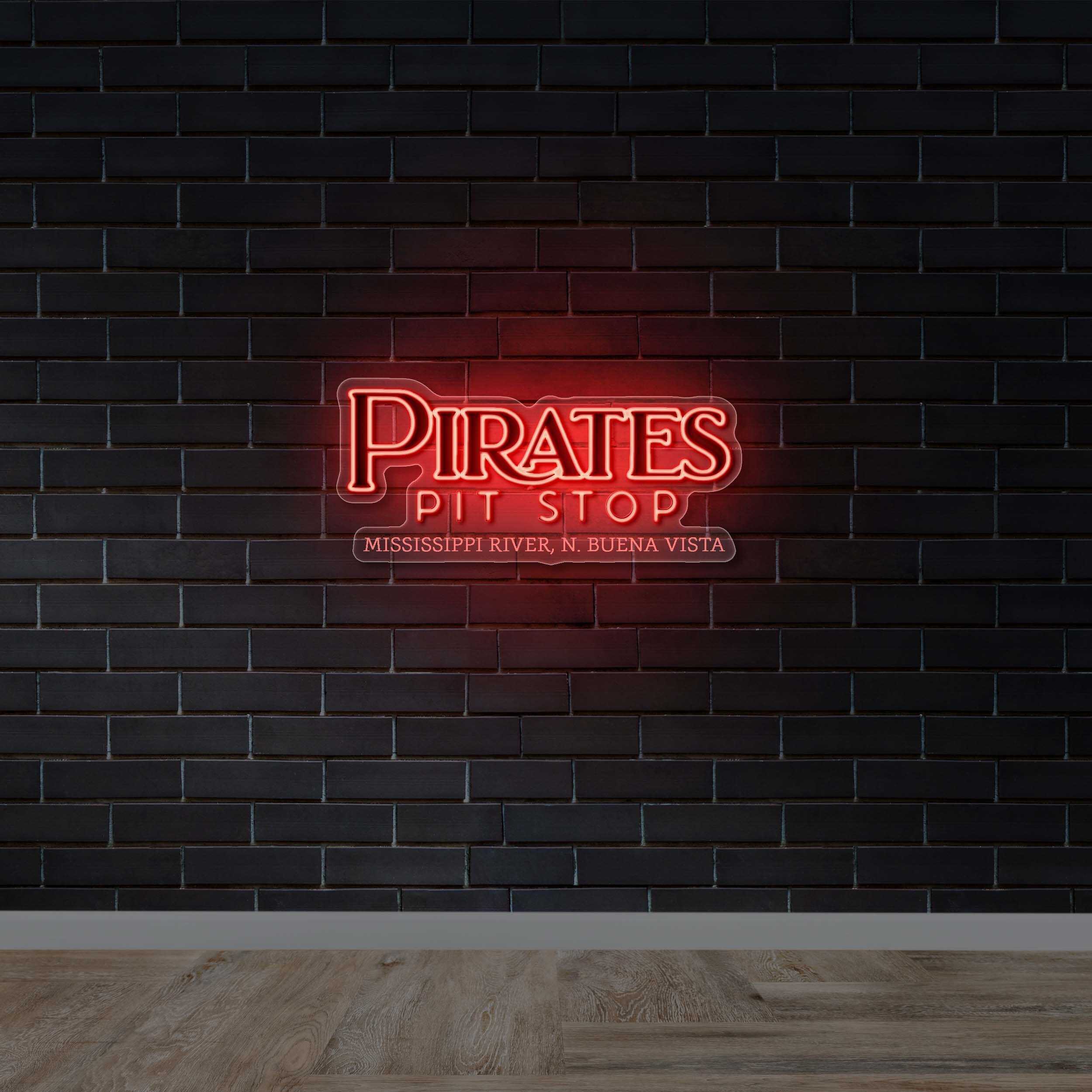 Pirates Pit Stop - Premium Neon Artwork