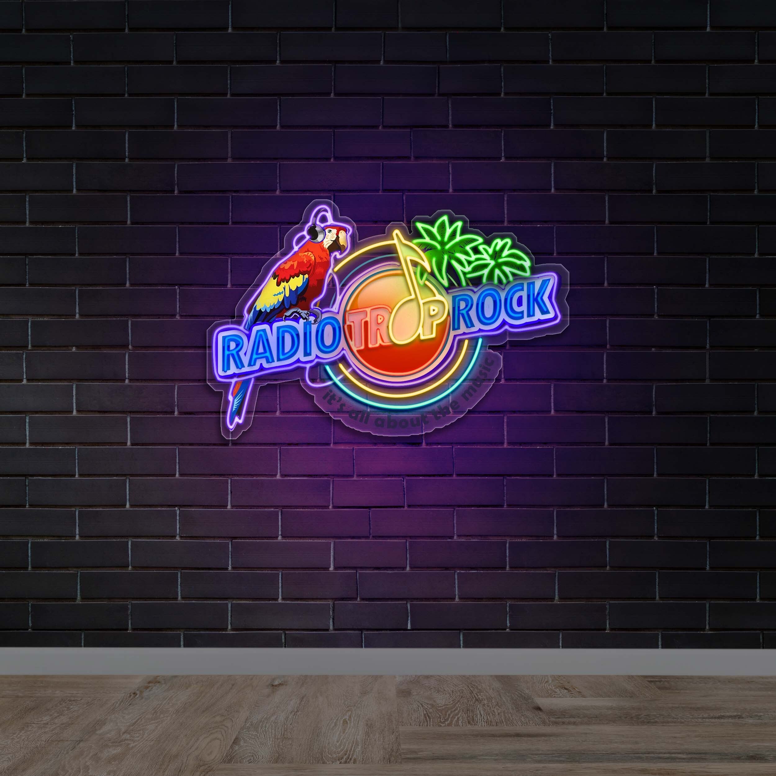 RADIO TRAP ROCK - Premium Neon Artwork