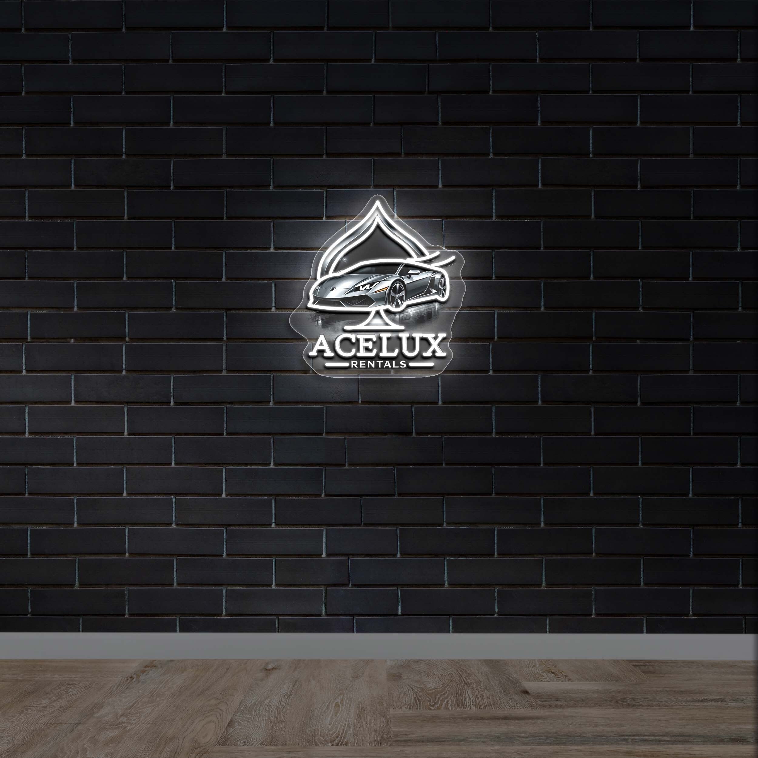 ACELUX RENTALS - Premium Neon Artwork
