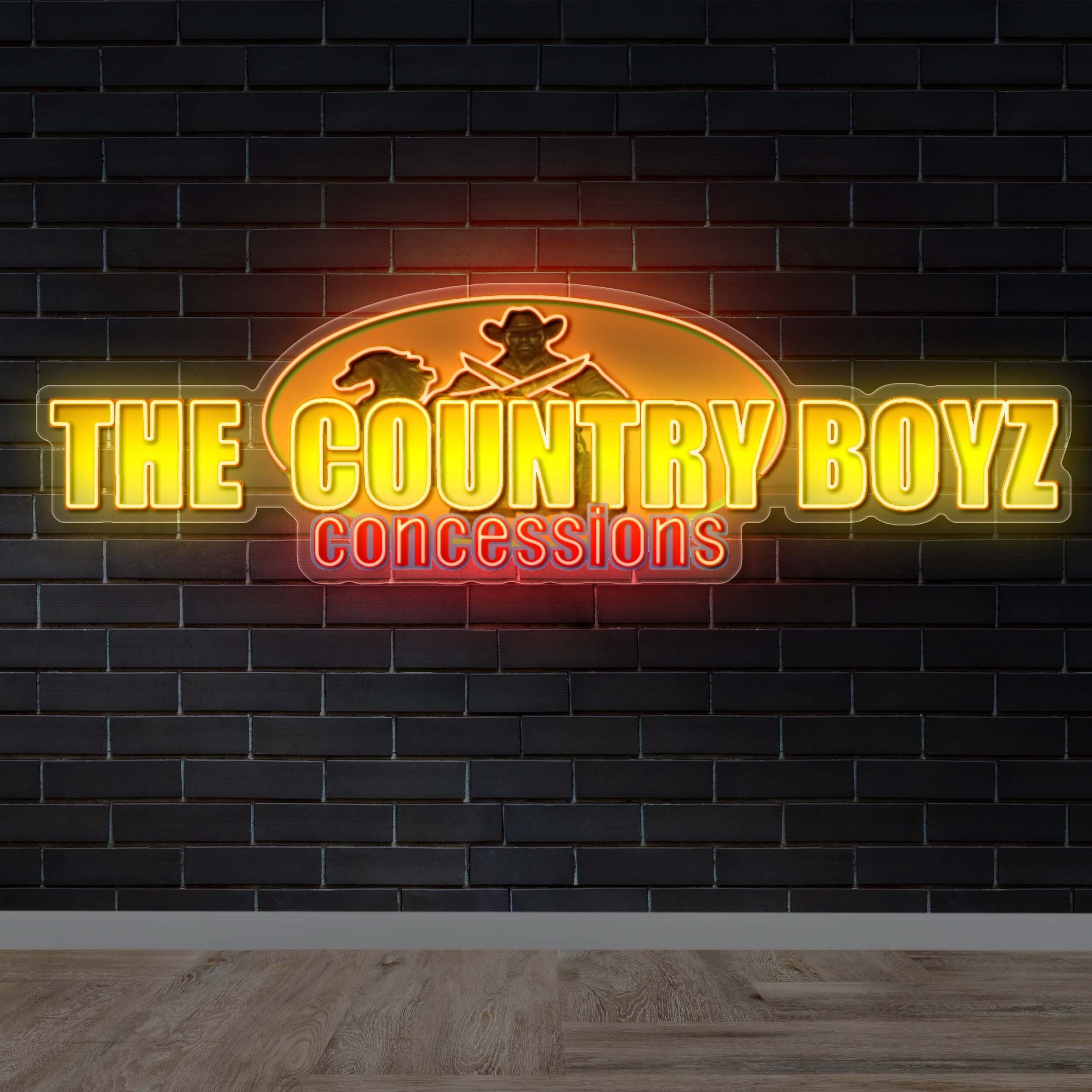 THE COUNTRY BOYS CONCESSIONS - Premium Neon Artwork