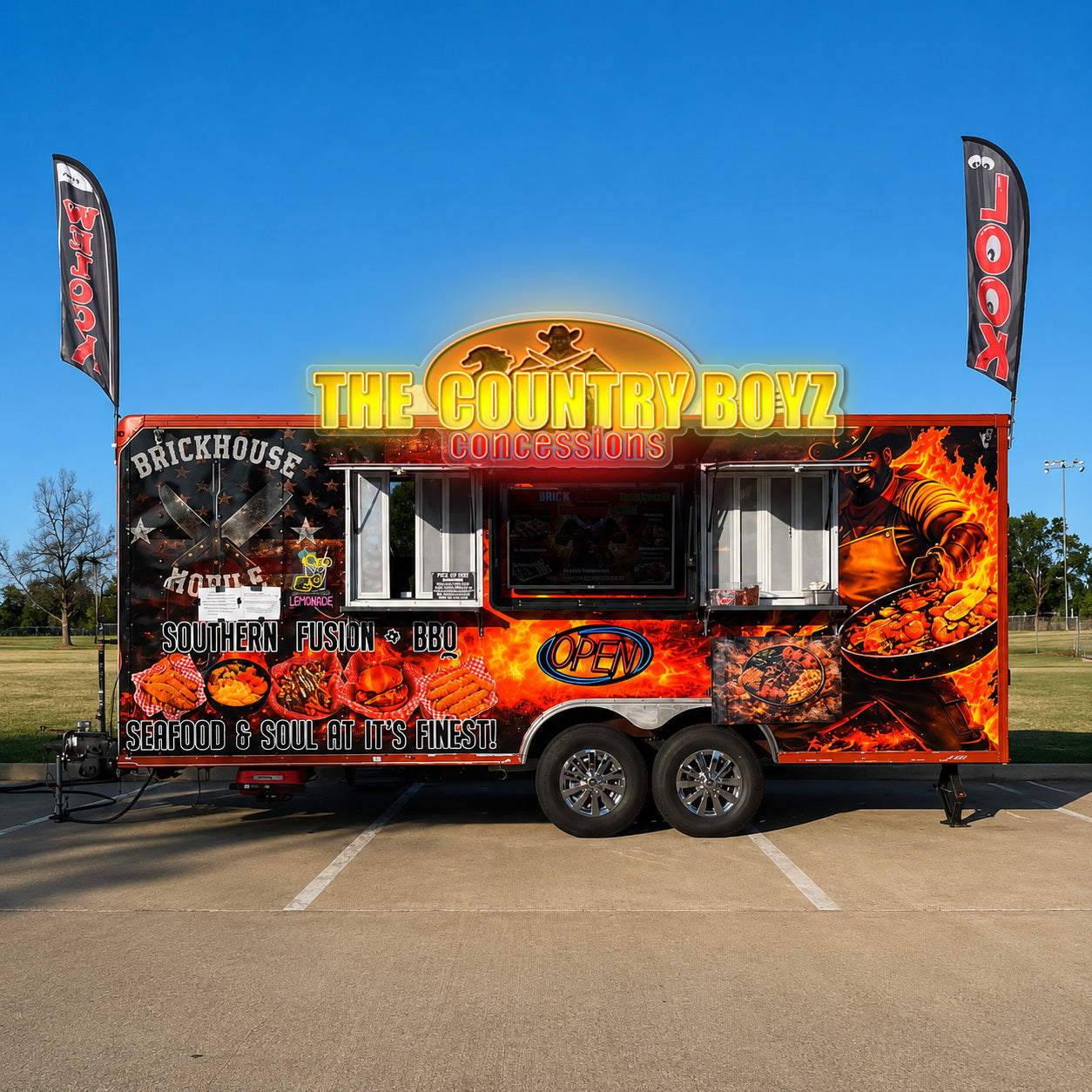 THE COUNTRY BOYS CONCESSIONS - Premium Neon Artwork