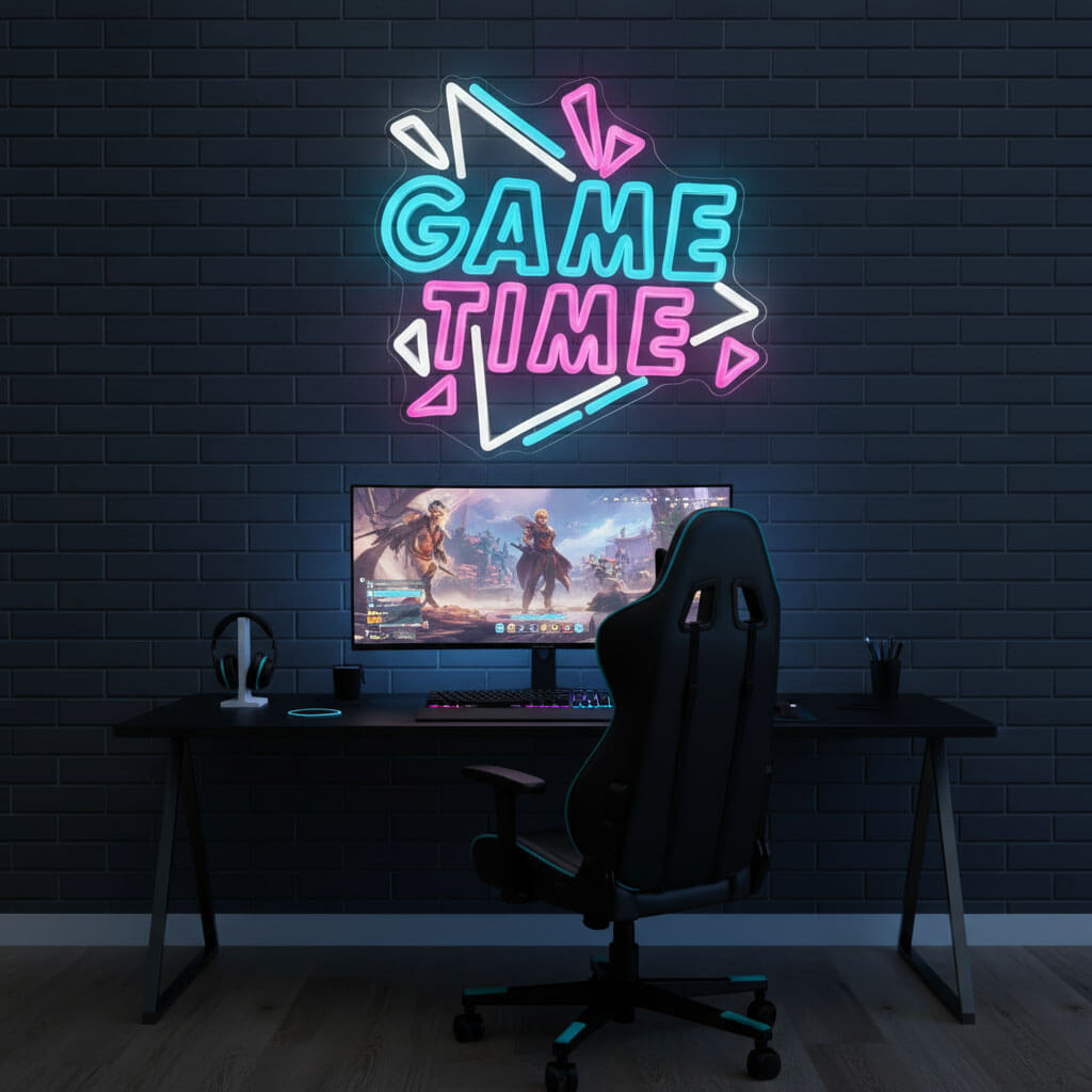 Game Time - Gaming LED Neon Sign