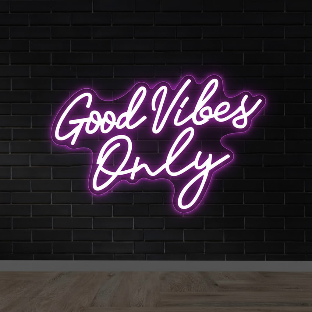 Good Vibes Only Home Decor LED Neon Sign