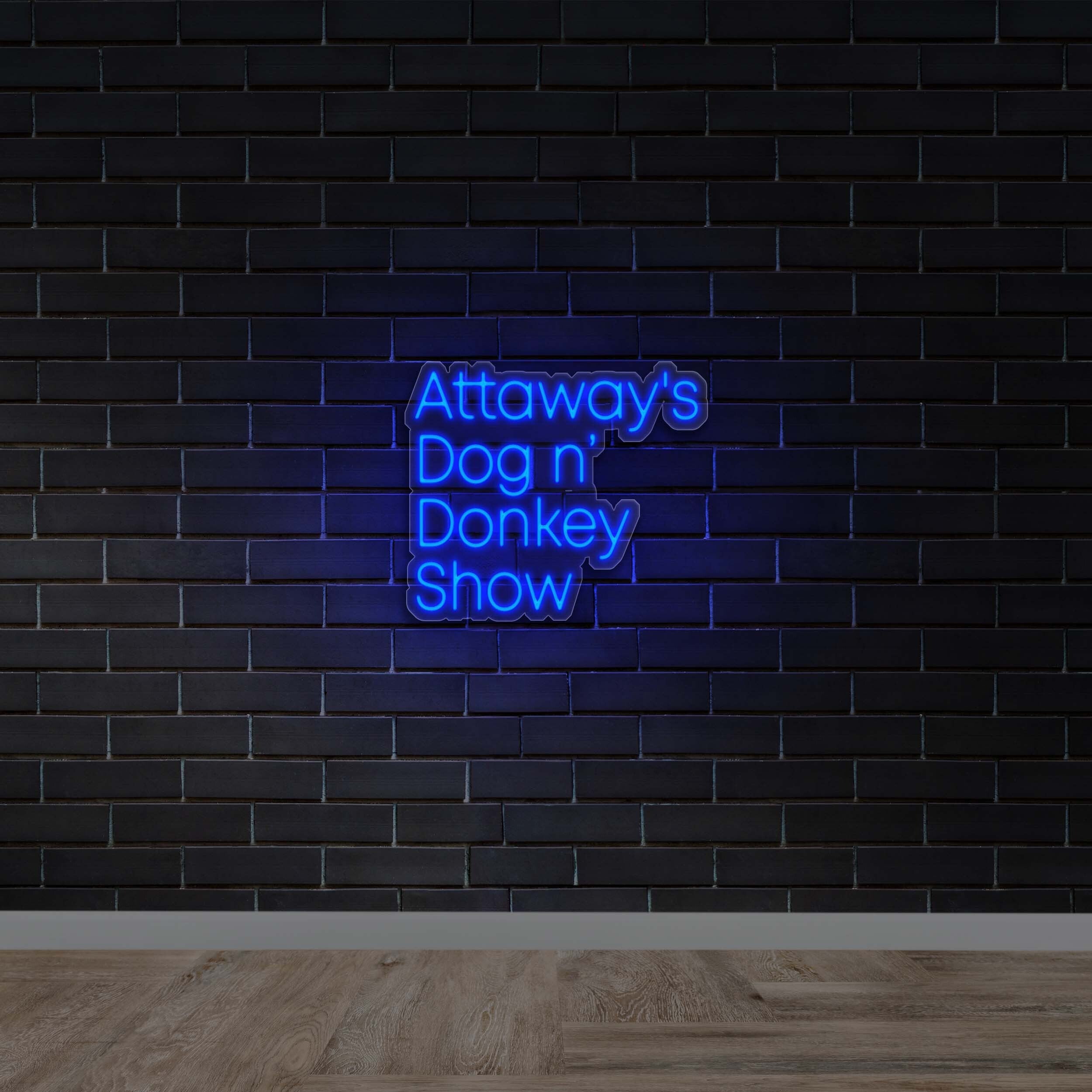 Attaway's Dog n’ Donkey Show - Premium Neon Artwork