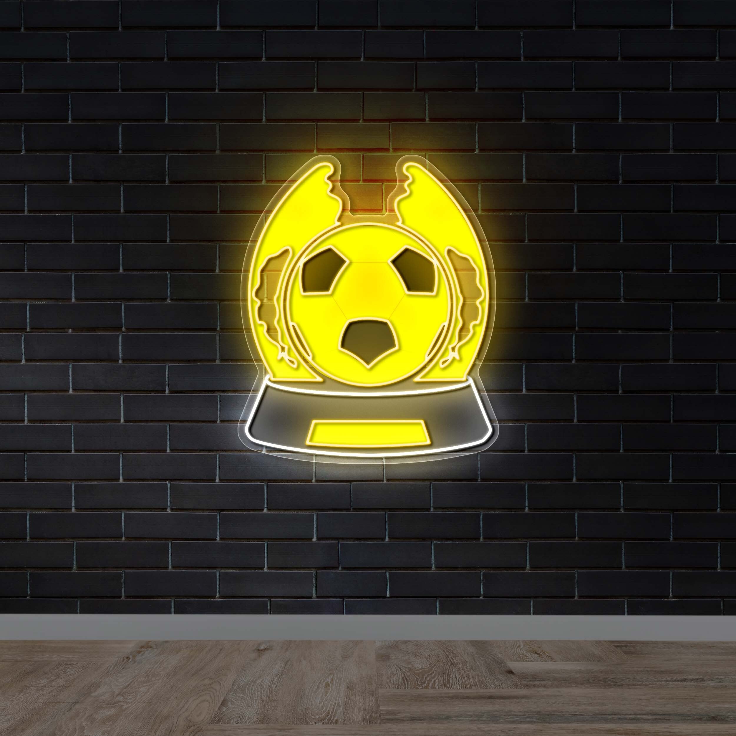 Soccer trophy - Premium Neon Artwork