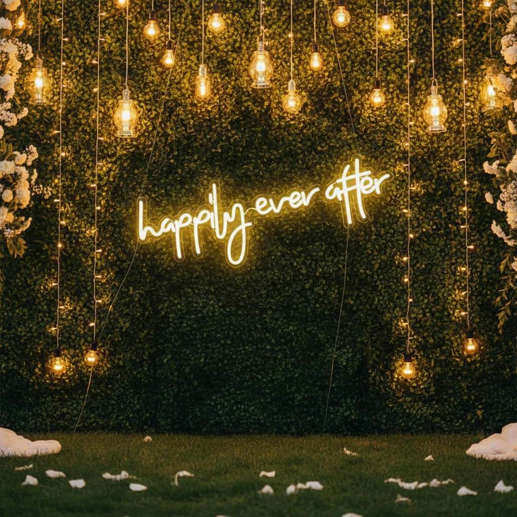 Happily Ever After Wedding LED Neon Sign