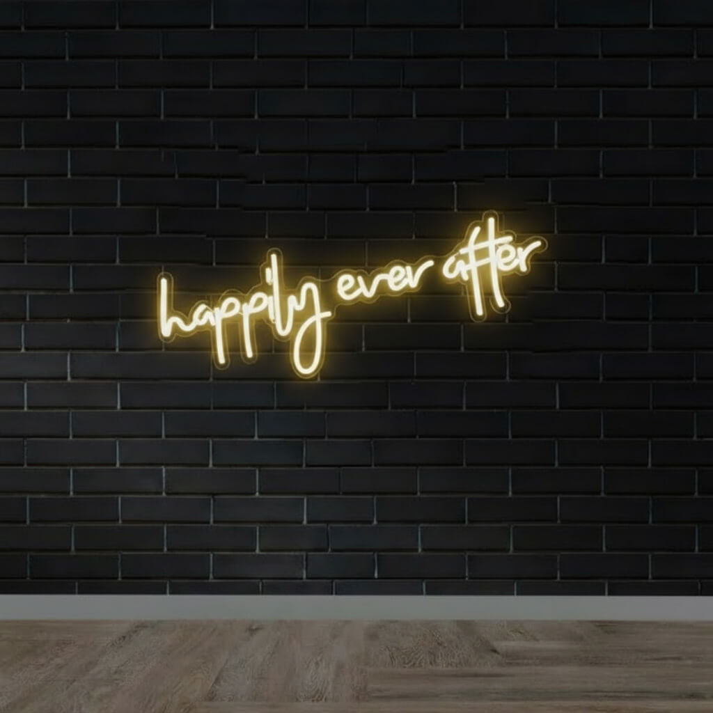 Happily Ever After Wedding LED Neon Sign