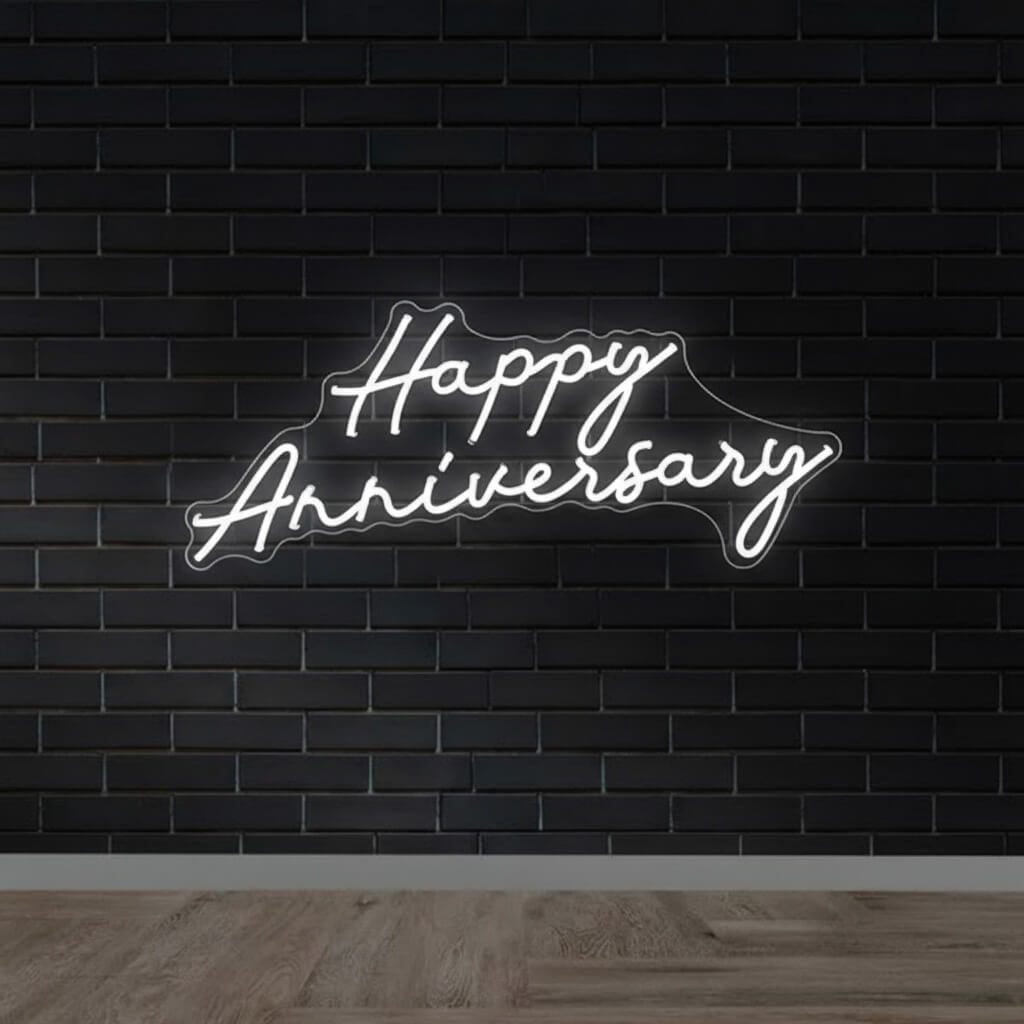 Happy Anniversary Events Decor LED Neon Sign
