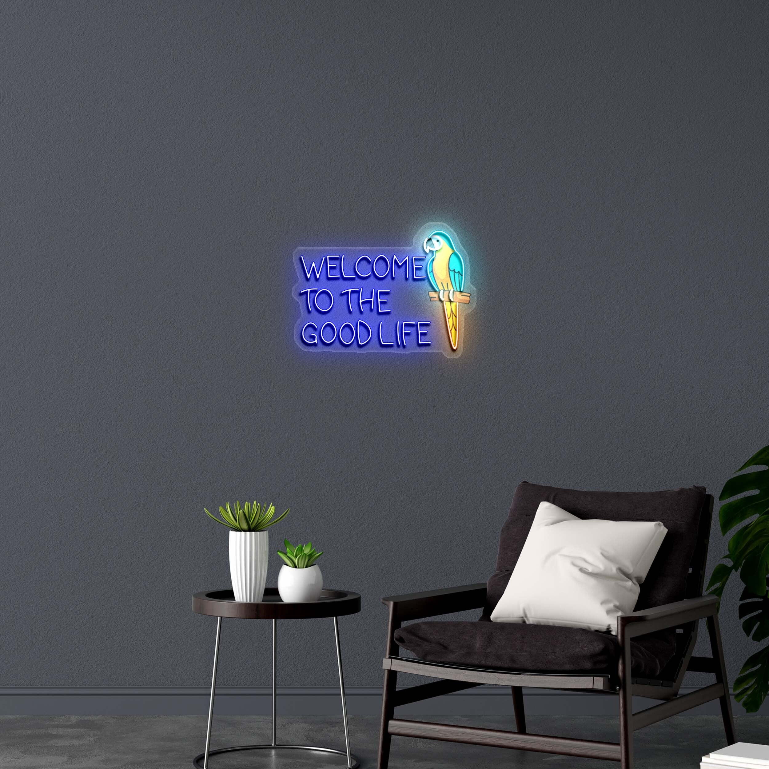 WELCOME TO THE GOOD LIFE - Premium Neon Artwork