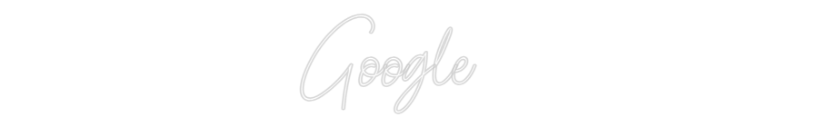 Custom Neon Sign: Google