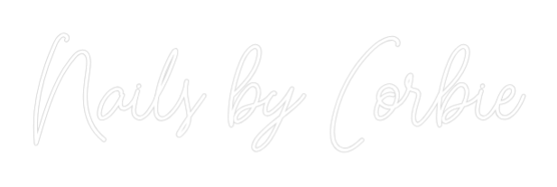 Custom Neon Sign: Nails by Corb...