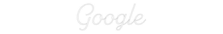 Custom Neon Sign: Google