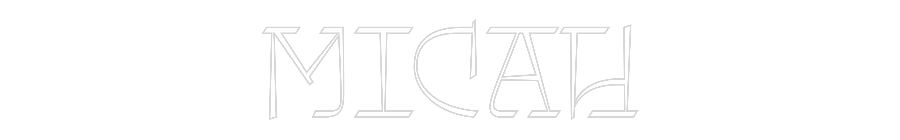 Custom Neon Sign: MICAH