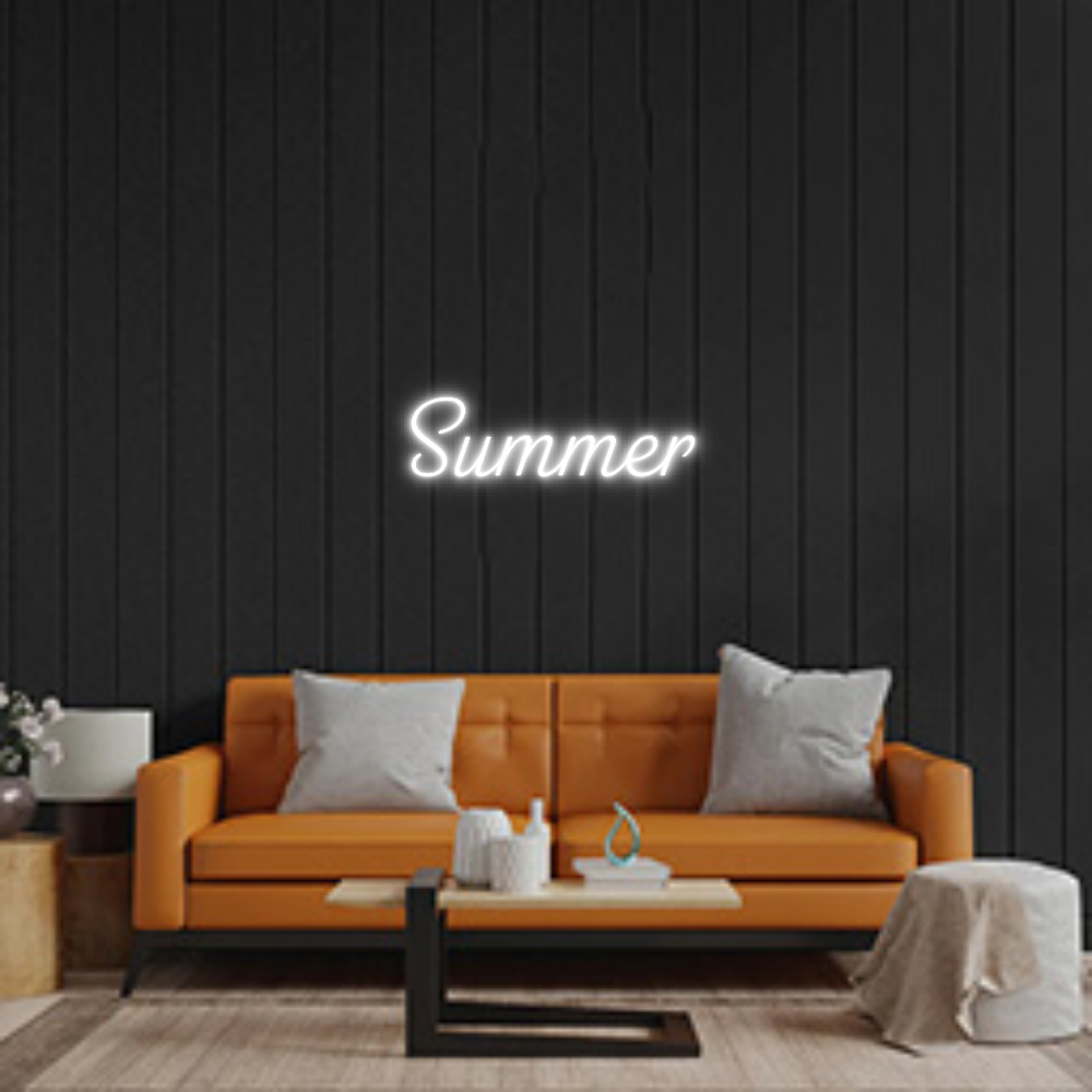 Custom Neon Sign: Summer