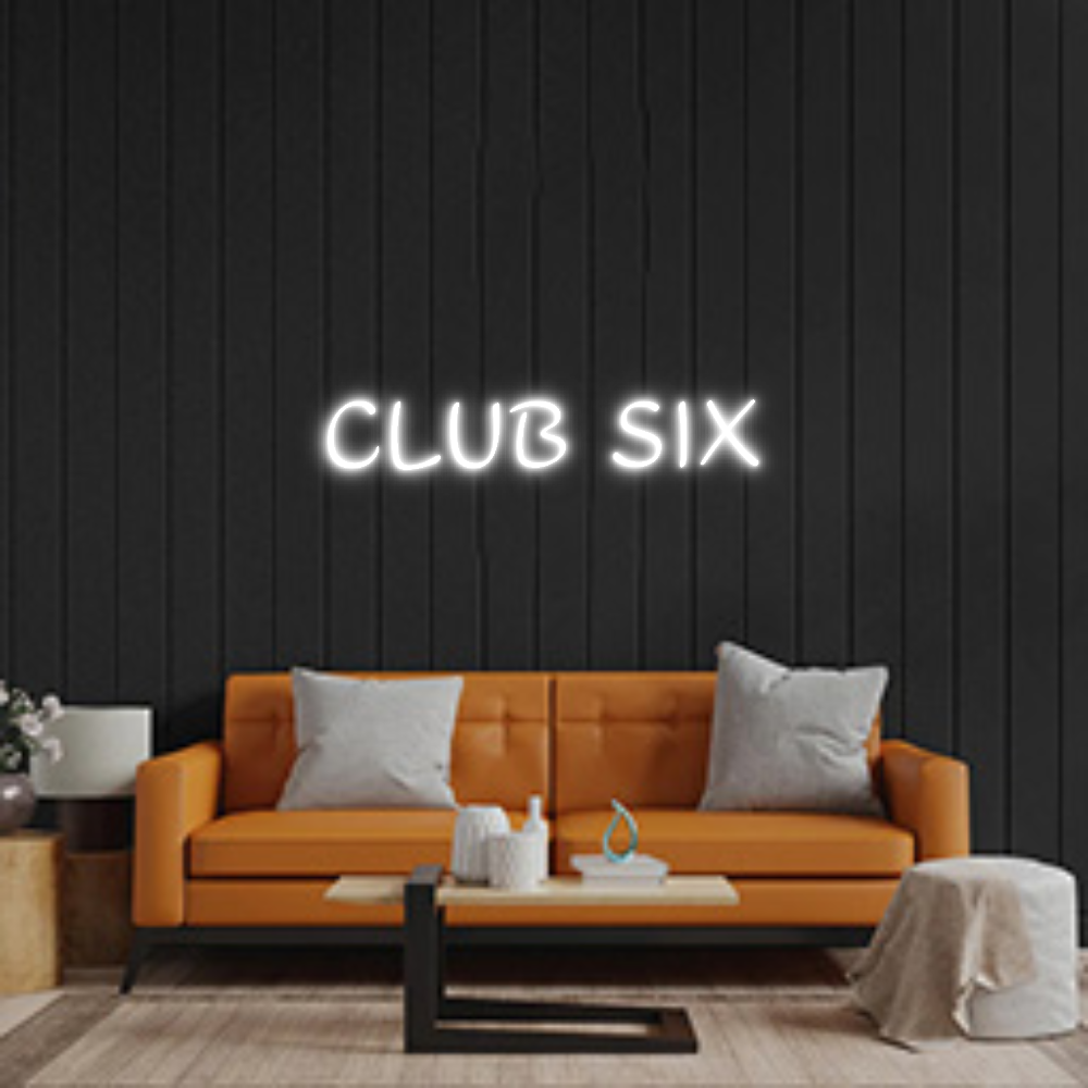 Custom Neon Sign: CLUB SIX