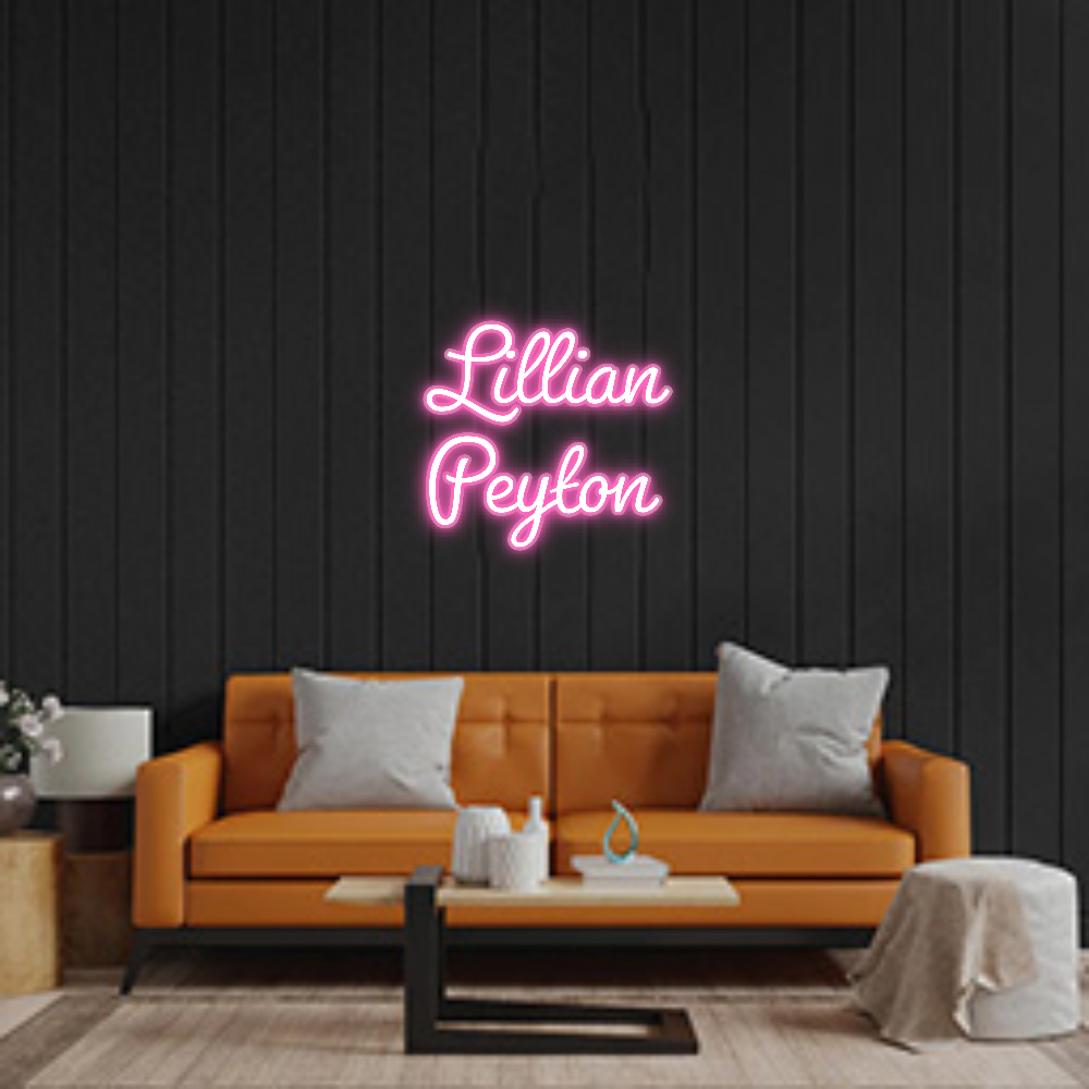 Custom Neon Sign: Lillian
Peyton