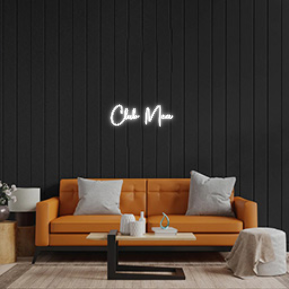 Custom Neon Sign: Club Mea