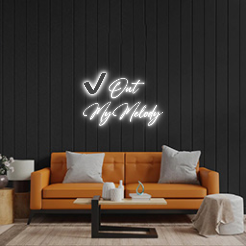 Custom Neon Sign: ✔️Out
MyMelody