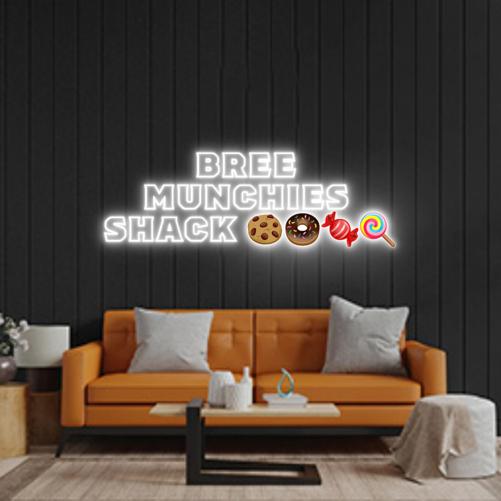 Custom Neon Sign: BREE
MUNCHI...