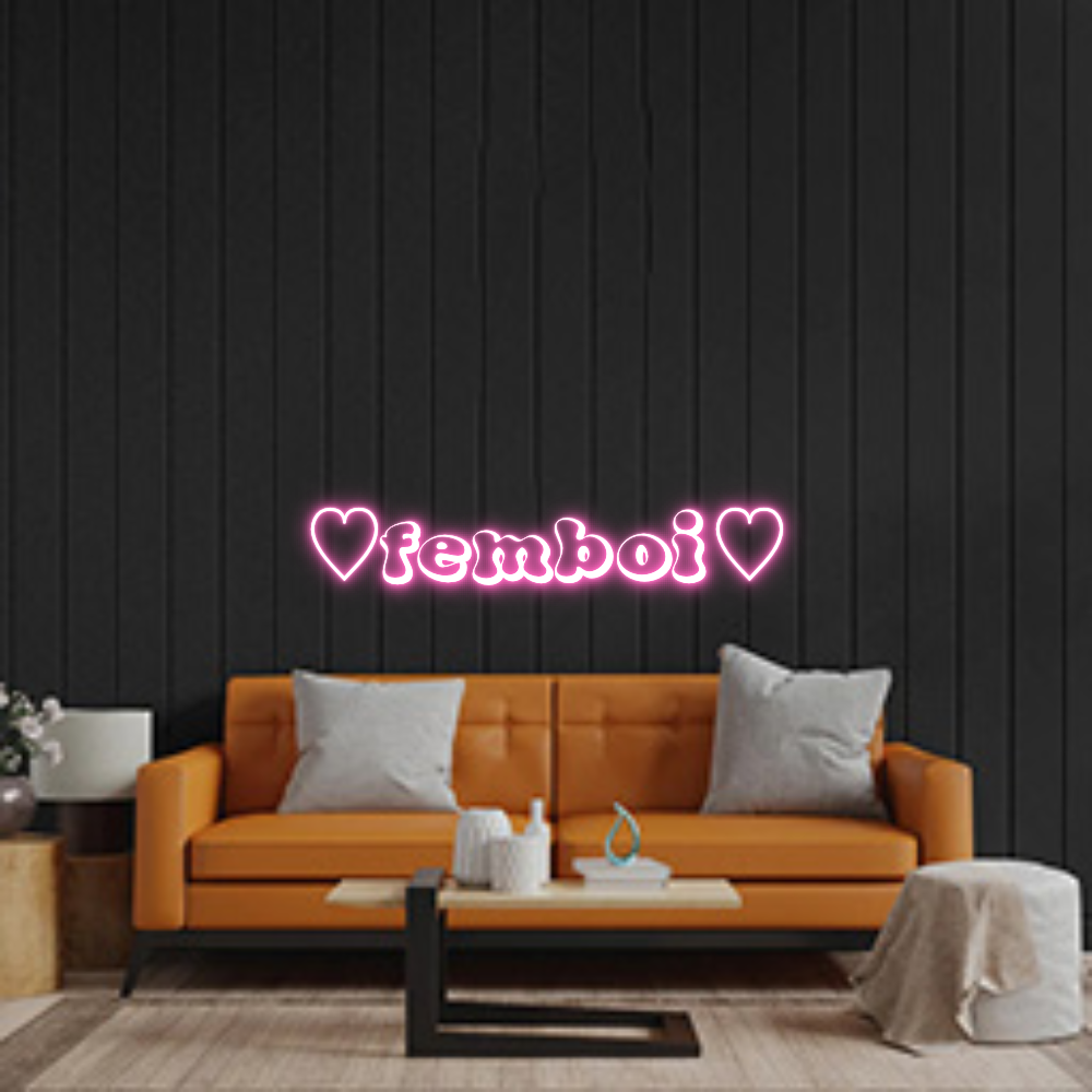 Custom Neon Sign: ㅤ♡femboiㅤ♡