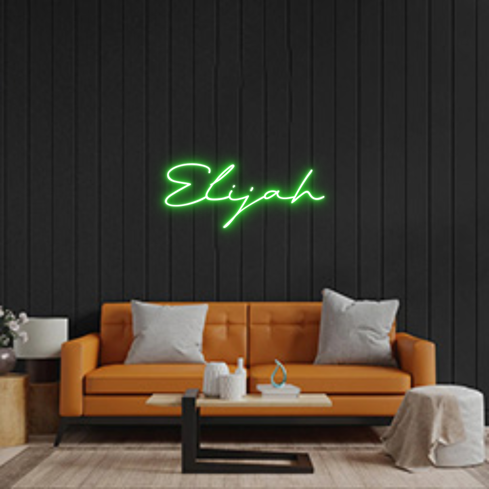 Custom Neon Sign: Elijah