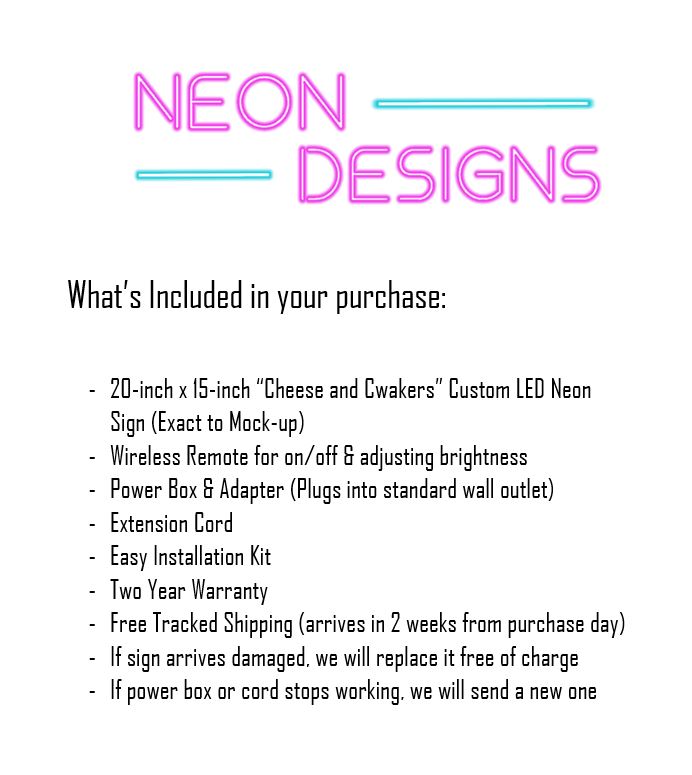 Cheese and Cwakers - Premium Neon Artwork