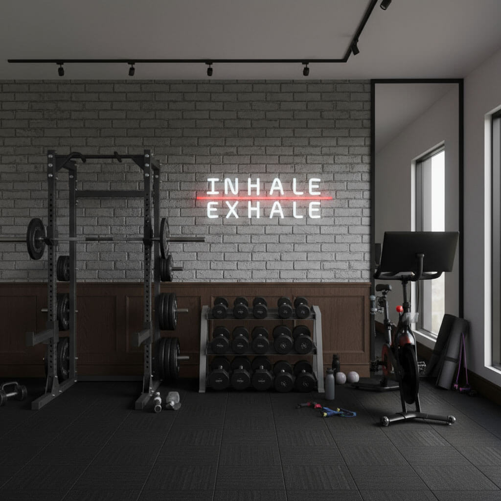 Inhale Exhale - Gym LED Neon Sign
